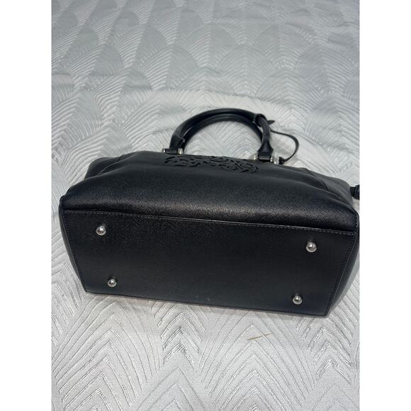 The Animal Rescue Site Black Satchel with silver Accents, Chic Bag - Picture 6 of 12